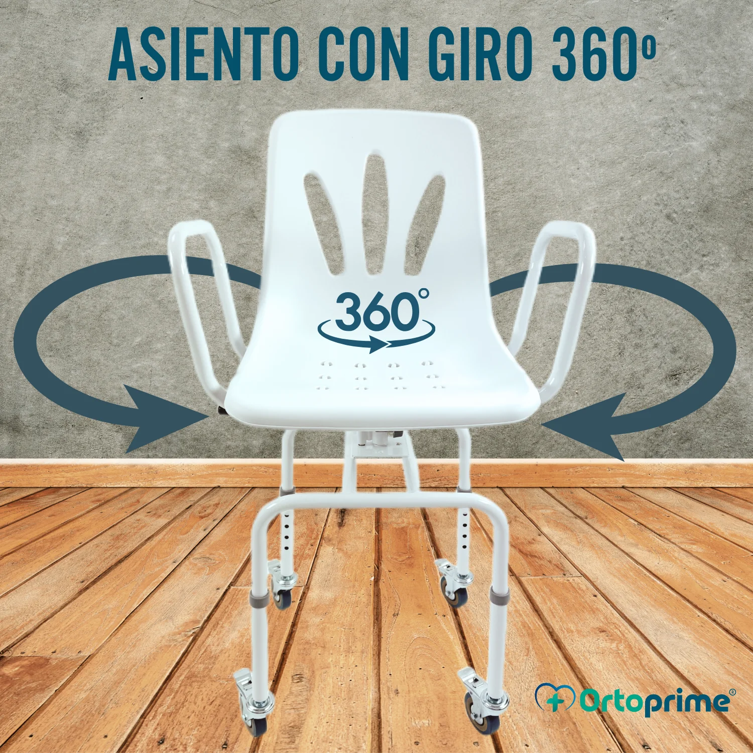 Silla Ducha Giratoria 360º con Ruedas | Silla Baño Adultos - Image 10