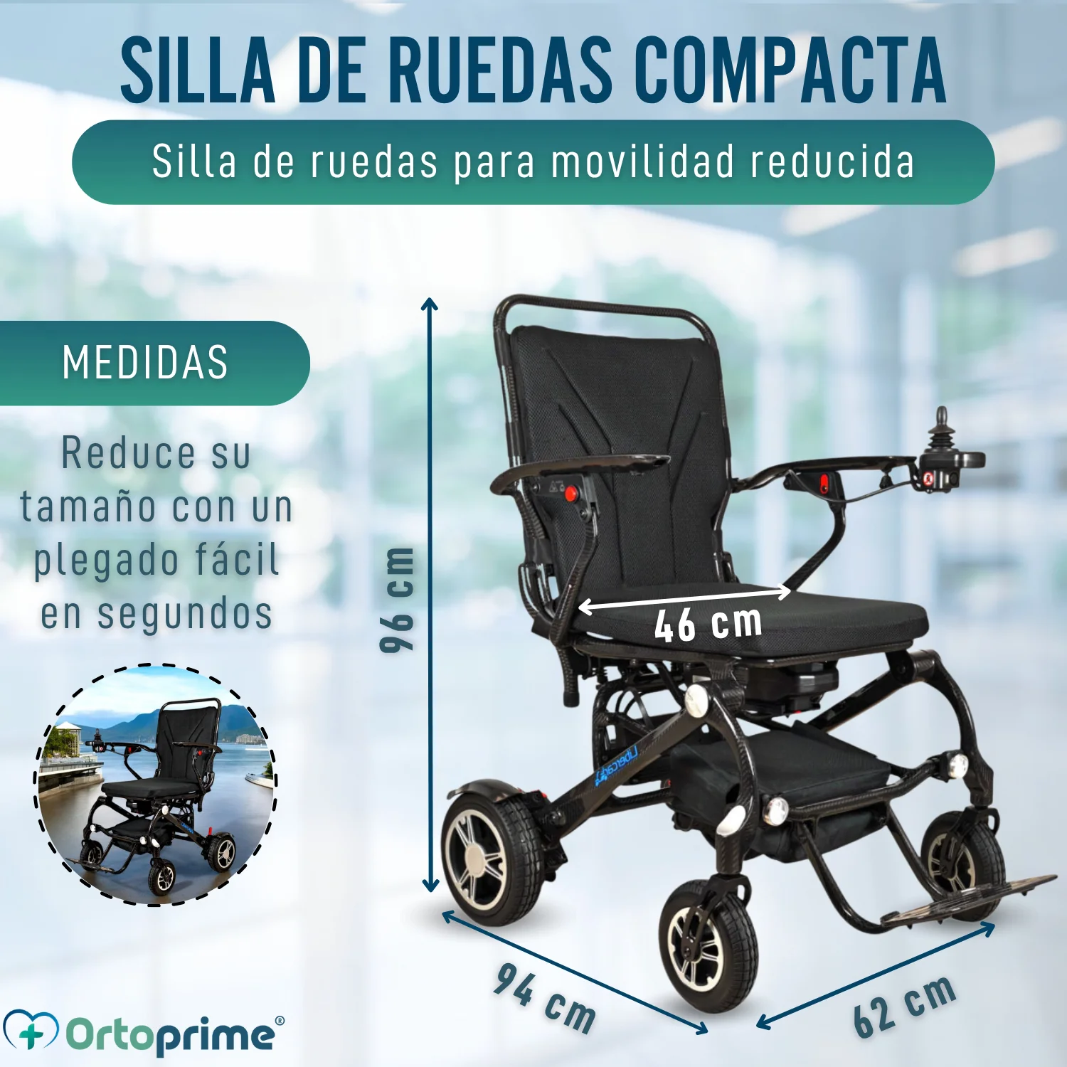 Silla de Ruedas Eléctrica de Alto Rendimiento Transportable - Image 2