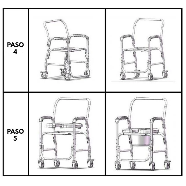 Silla de Ruedas con Baño | Asiento en Forma de U - Image 4