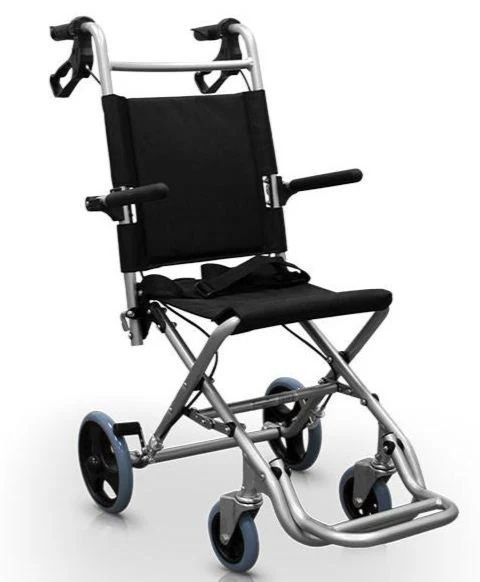 Silla de Ruedas de Aluminio con Frenos Extra plegable | Uso Doméstico