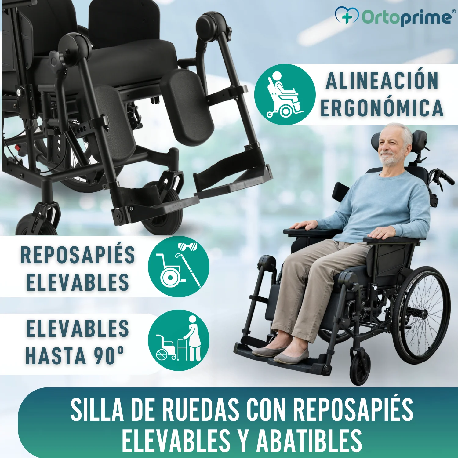 Silla de Ruedas de Posicionamiento Basculante | Anti Úlceras - Image 10