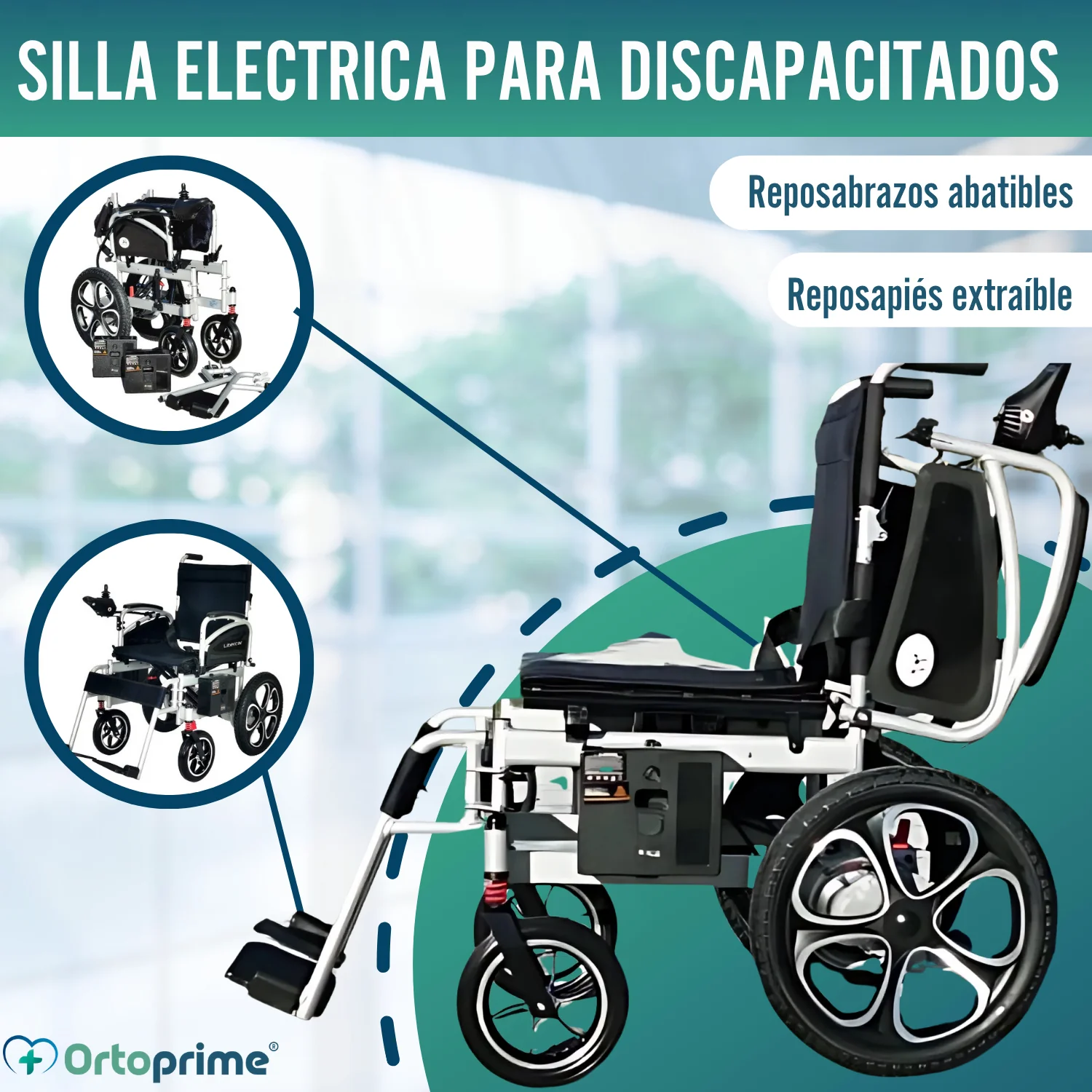 Silla Eléctrica de Ruedas Grandes | con Batería de Litio - Image 8