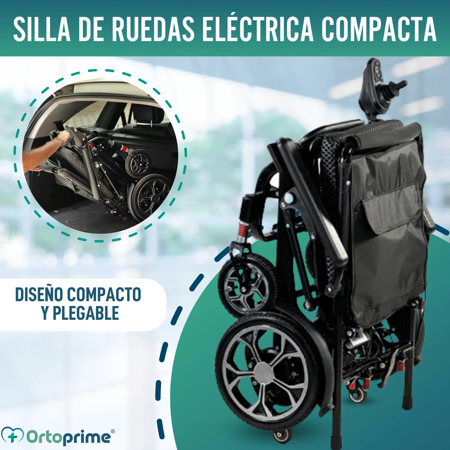 Silla de Ruedas Eléctrica Plegable Súper Ligera | Batería 10 Ah - Image 8