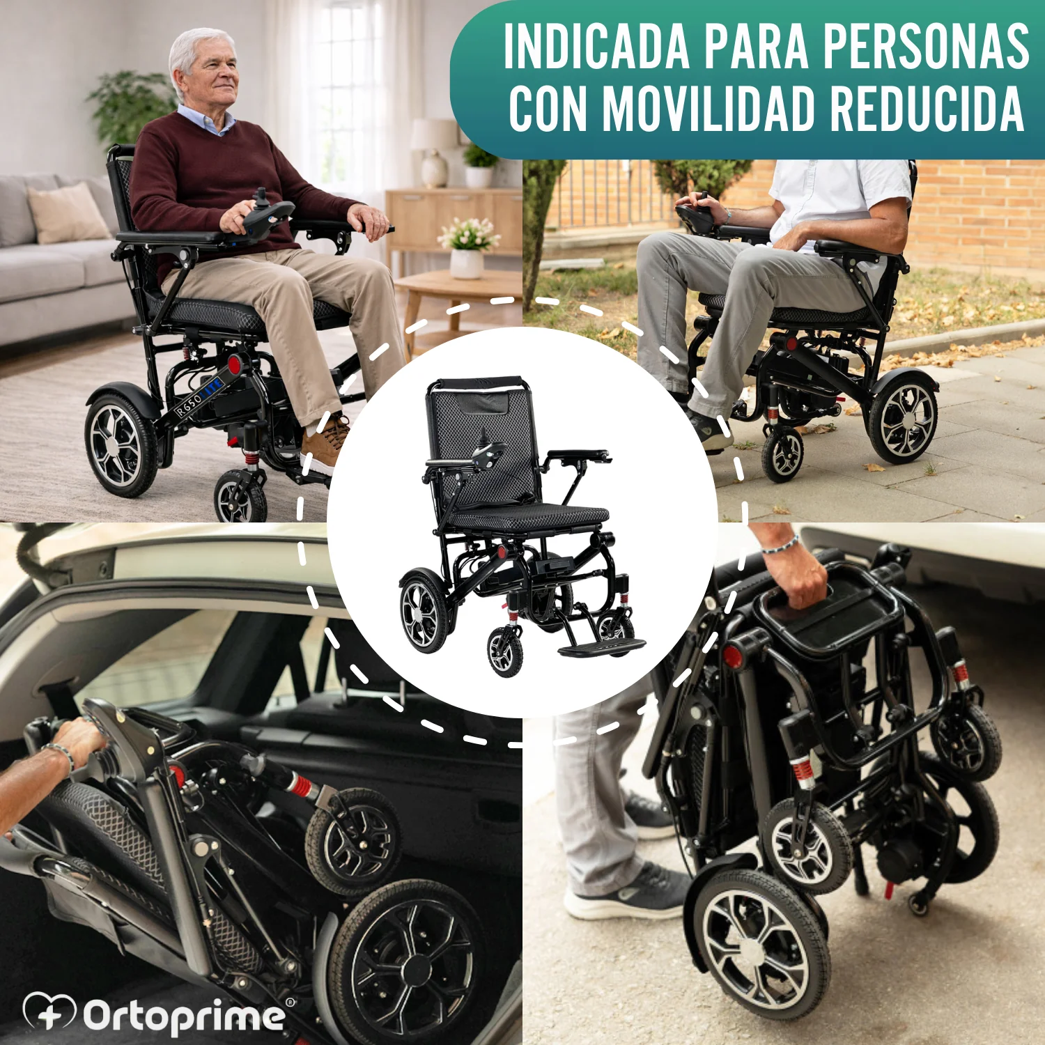 Silla de Ruedas Eléctrica Plegable Súper Ligera | Batería 10 Ah - Image 9