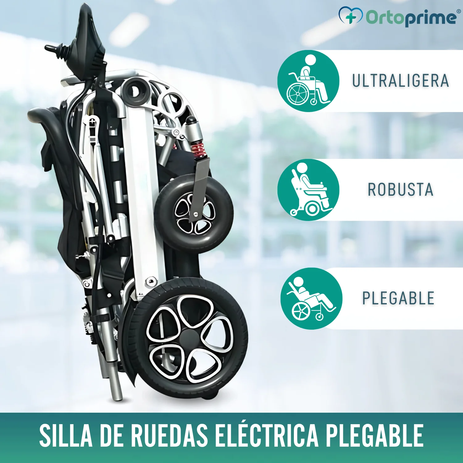 Silla de Ruedas Eléctrica Ultra-Ligera con Batería de Litio - Image 5