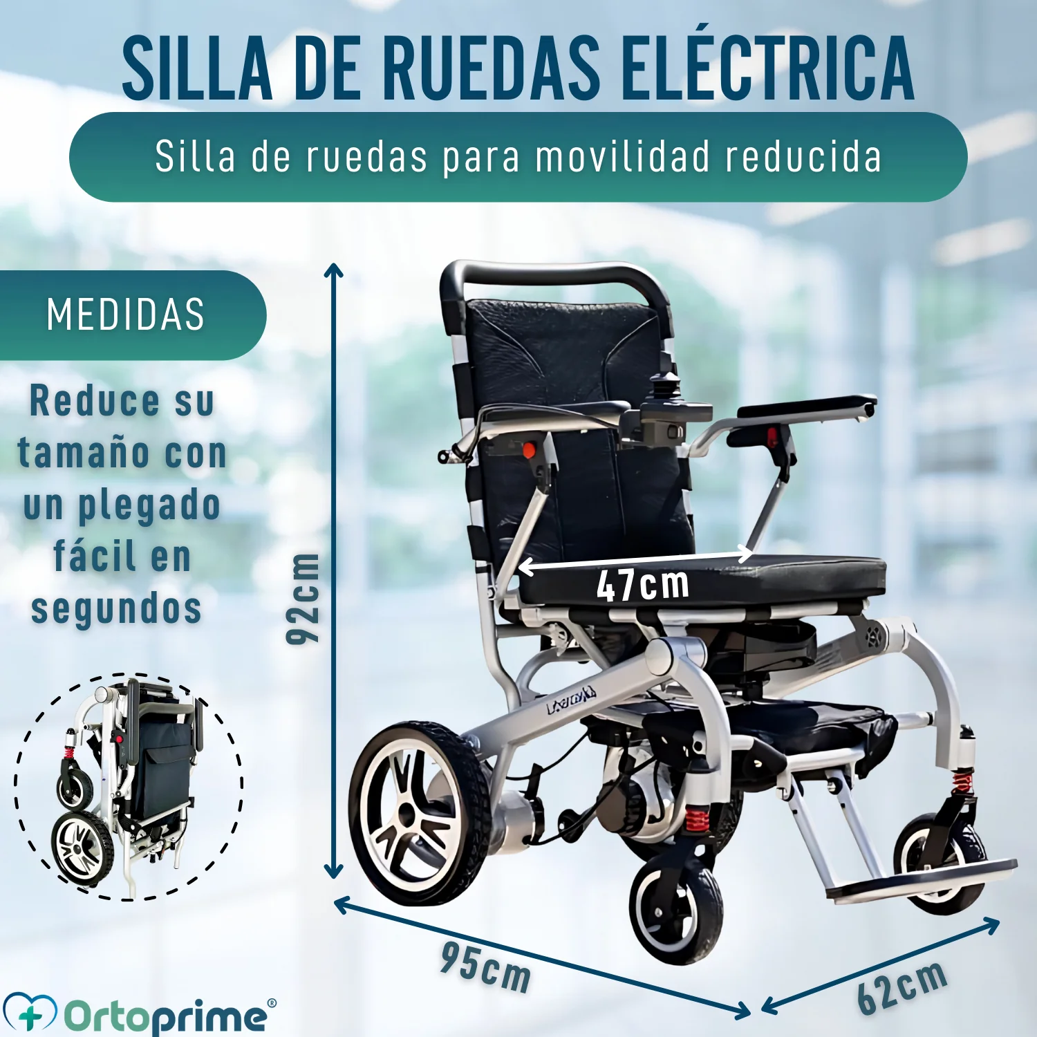 Silla de Ruedas Eléctrica Adaptable | Múltiples Posiciones - Image 2