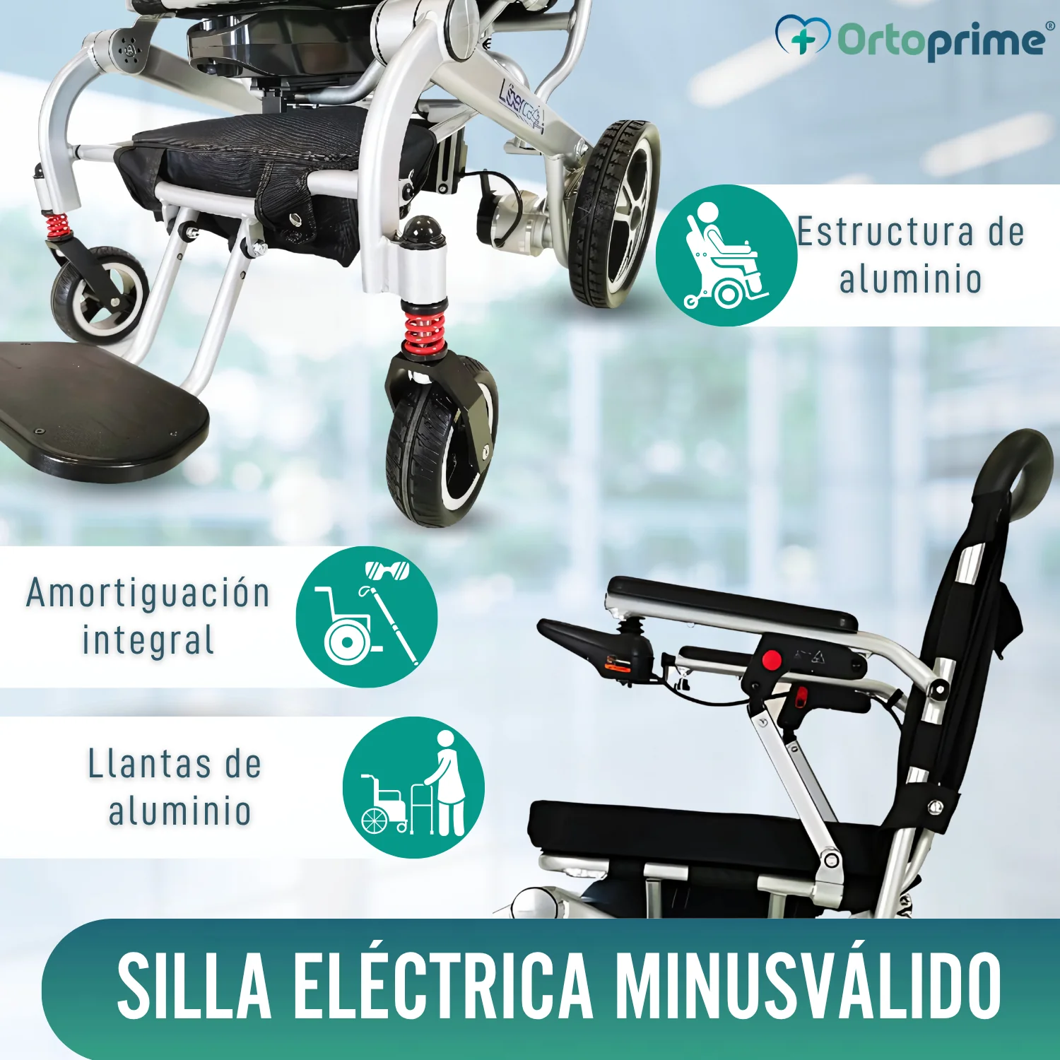 Silla de Ruedas Eléctrica Ultraligera con Batería de Litio - Image 4