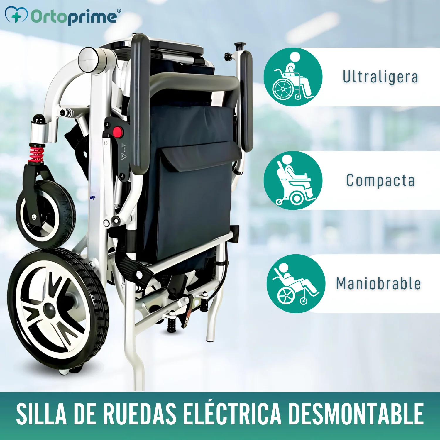 Silla de Ruedas Eléctrica Ultraligera con Batería de Litio - Image 7