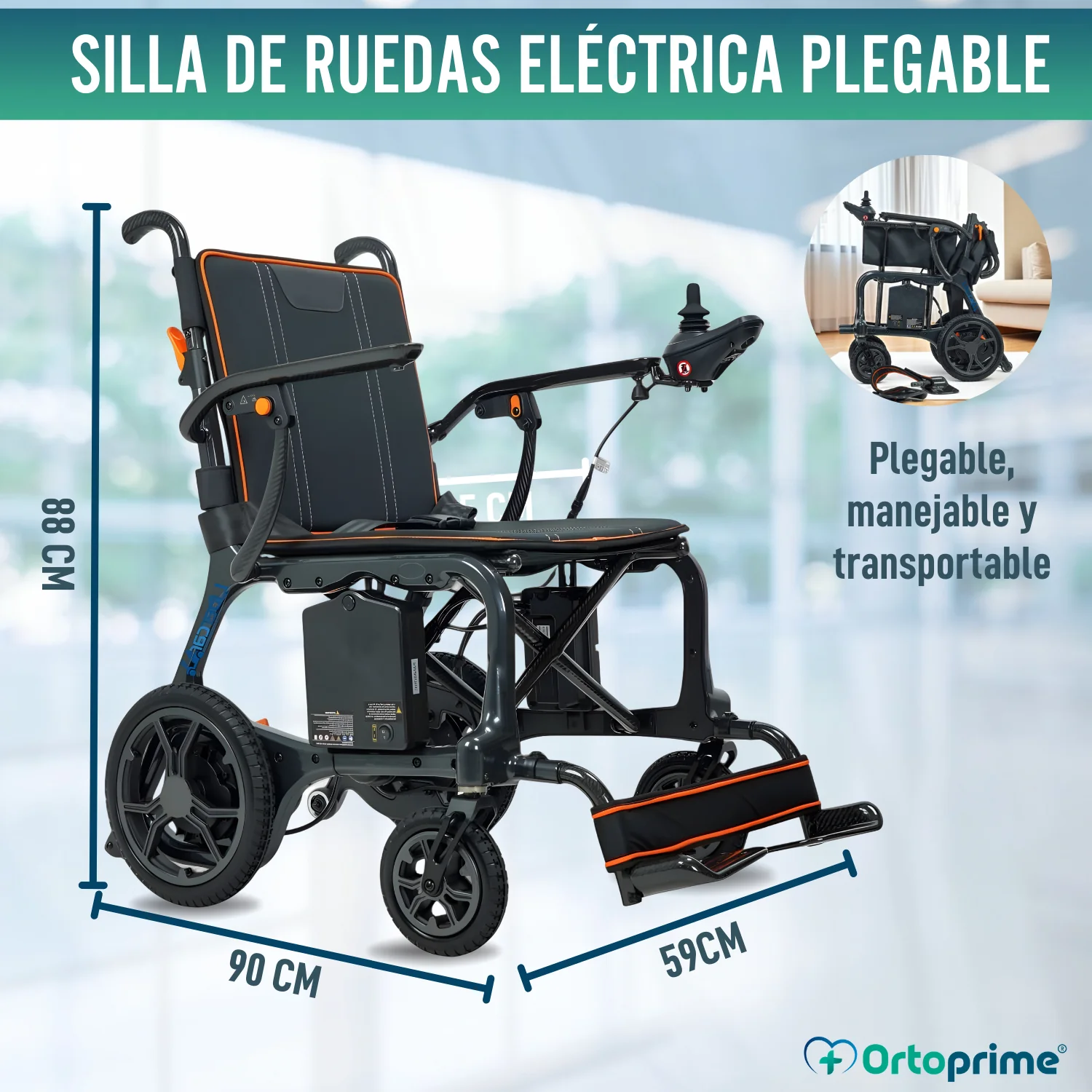 Silla de Ruedas Eléctrica Ultraligera con Motores Brushless - Image 2