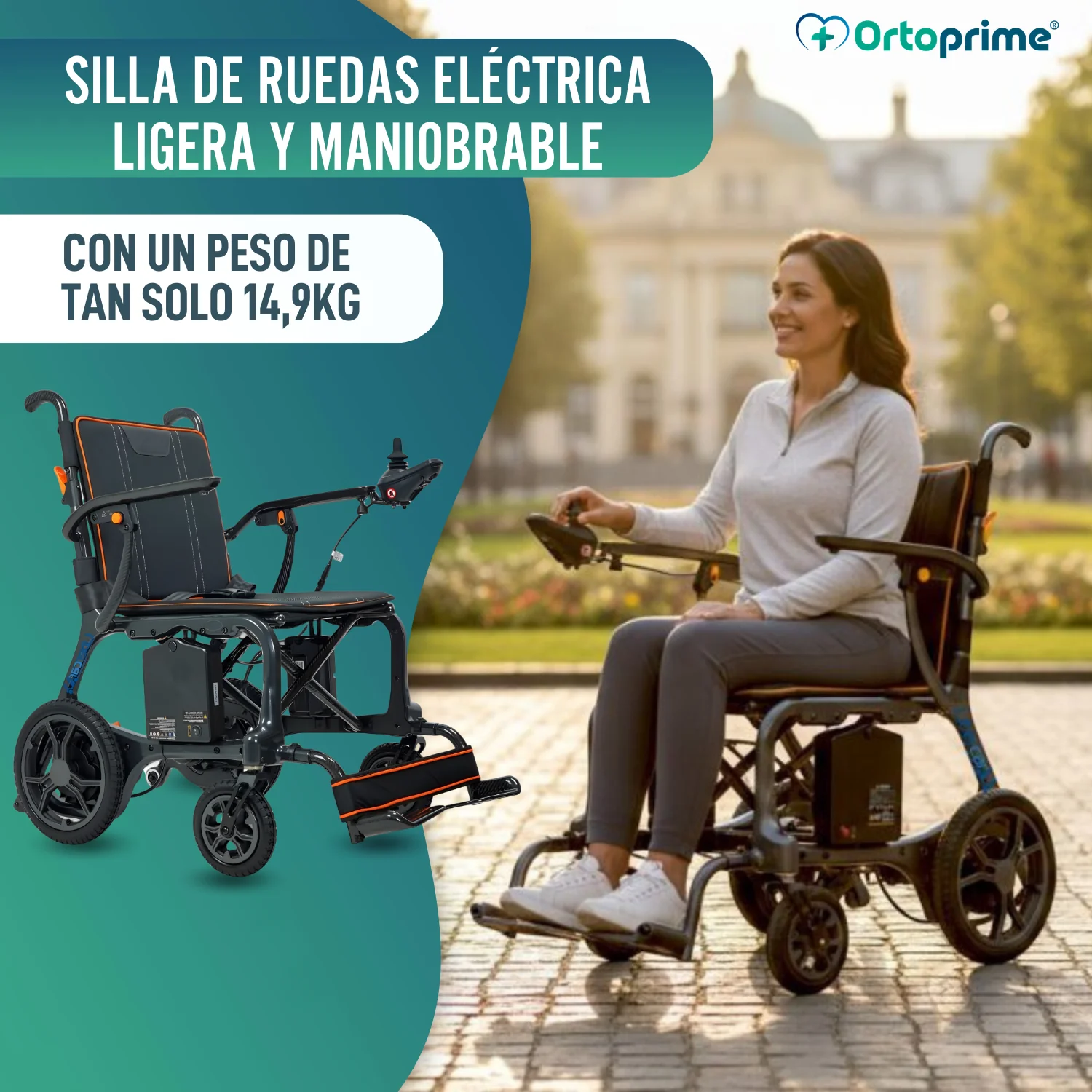 Silla de Ruedas Eléctrica Ultraligera con Motores Brushless - Image 5