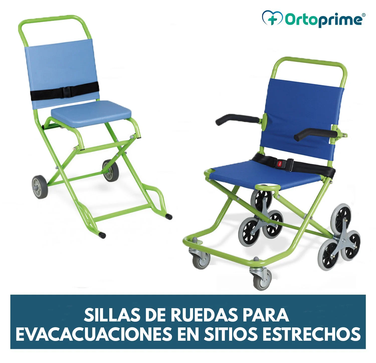 Silla de Ruedas Evacuaciones de Difícil Acceso | Triple Rueda - Image 2