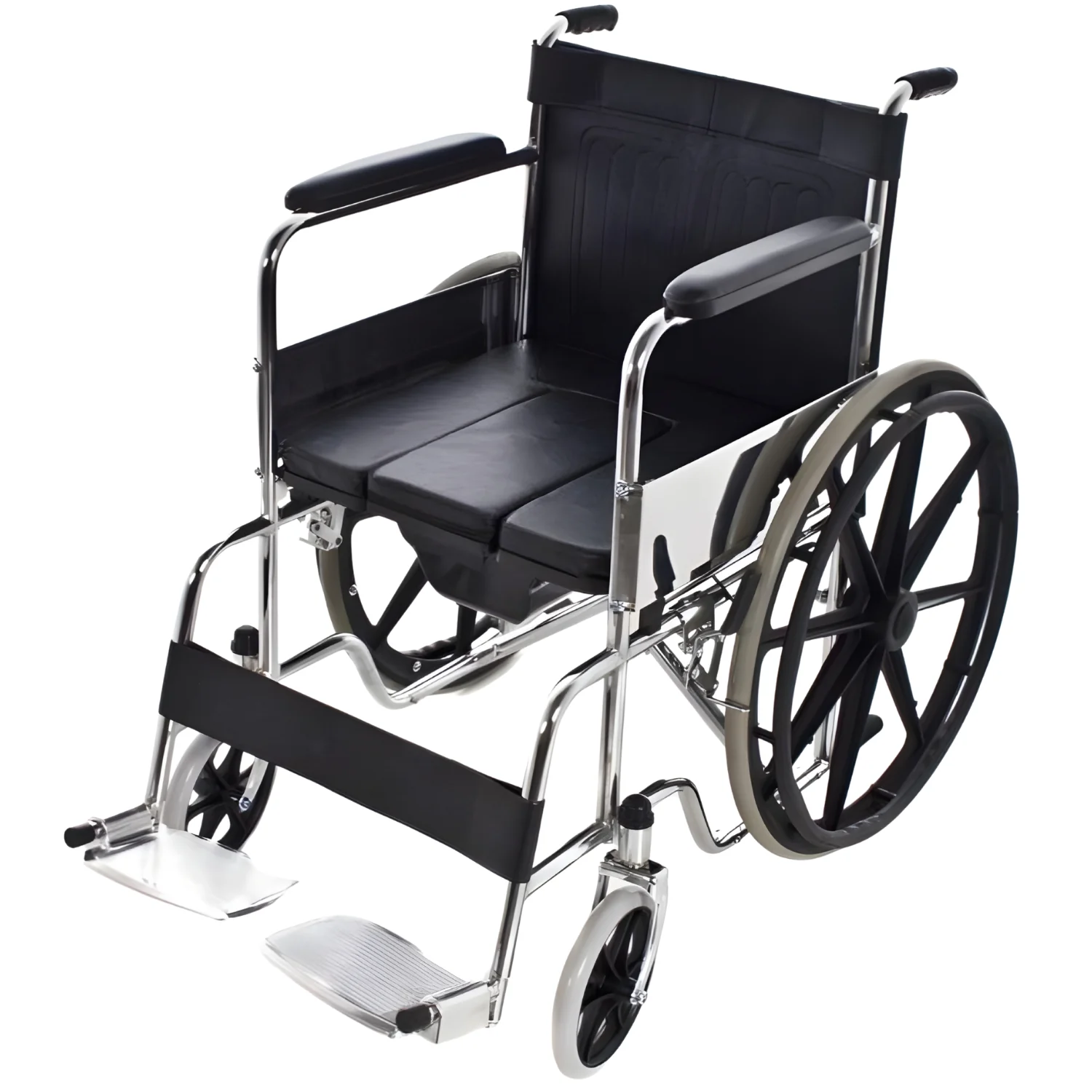 Silla de Ruedas con Asiento WC acolchado - Image 3