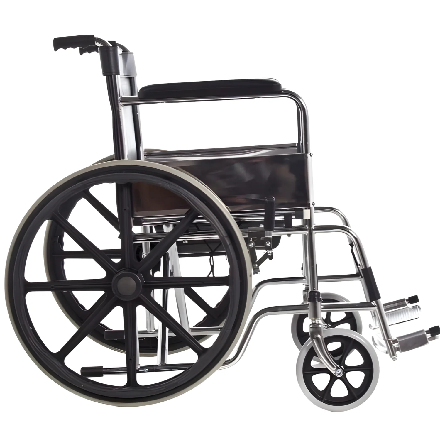 Silla de Ruedas con Asiento WC acolchado - Image 4