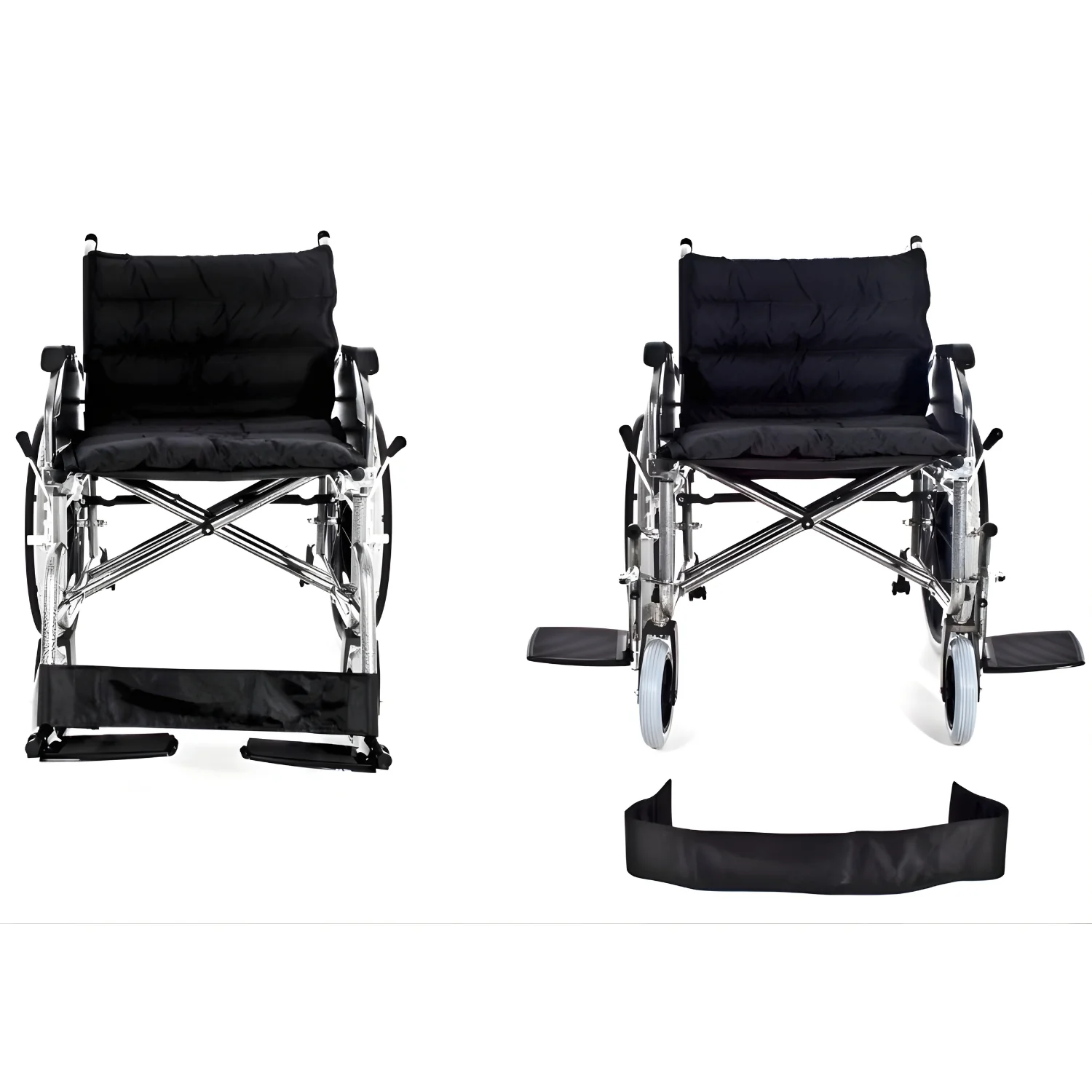 Silla de Ruedas Plegable Acero | Ancho Especial XXL - Image 8