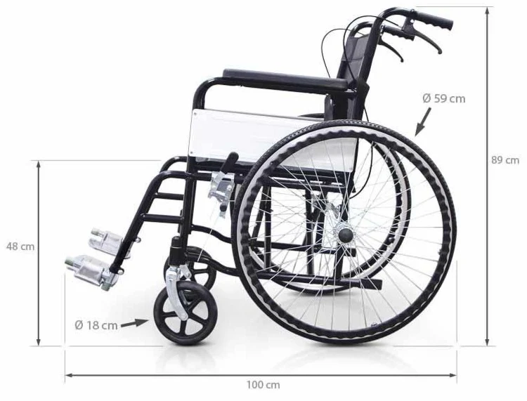 Silla de Ruedas Plegable Acero | Eco+ - Image 3