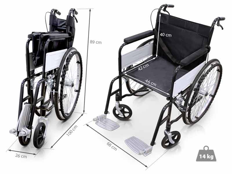 Silla de Ruedas Plegable Acero | Eco+ - Image 5