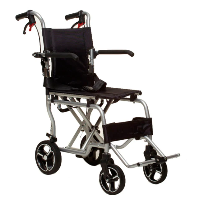 Silla de Ruedas Plegable Mini de Traslado Espacios Reducidos