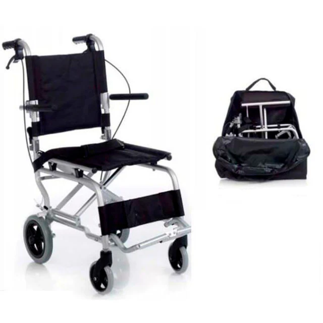 Silla de Ruedas Plegable Mini de Traslado Espacios Reducidos - Image 6