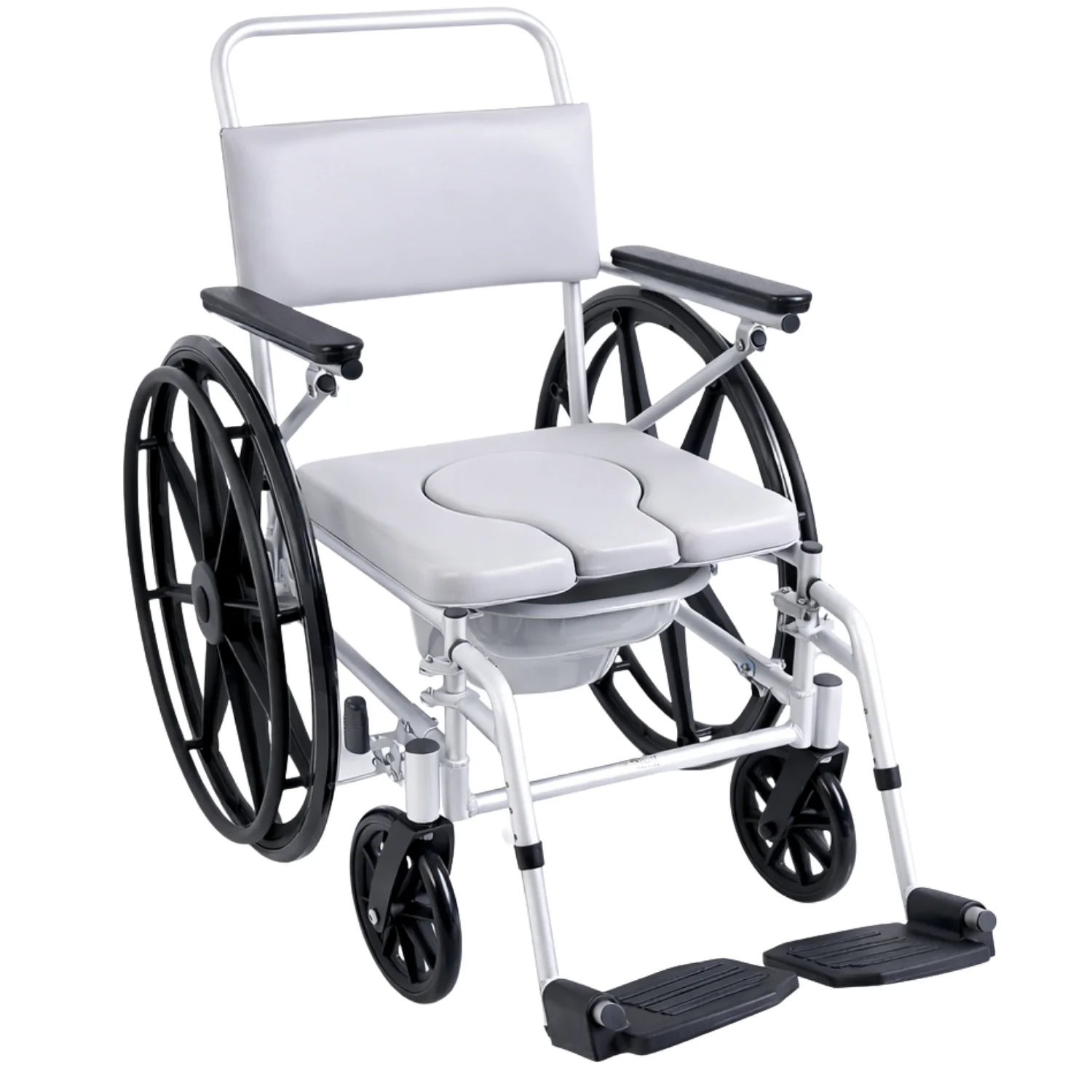 Silla de Ruedas WC para Ducha Baño de Traslado con Deposito - Image 7