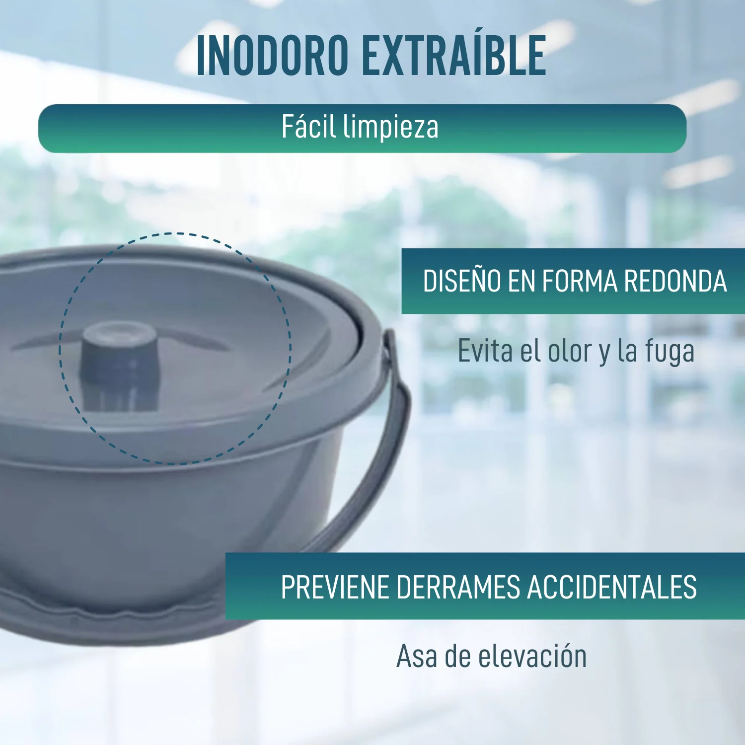 Silla Ducha WC con Pies Abatibles - Image 7