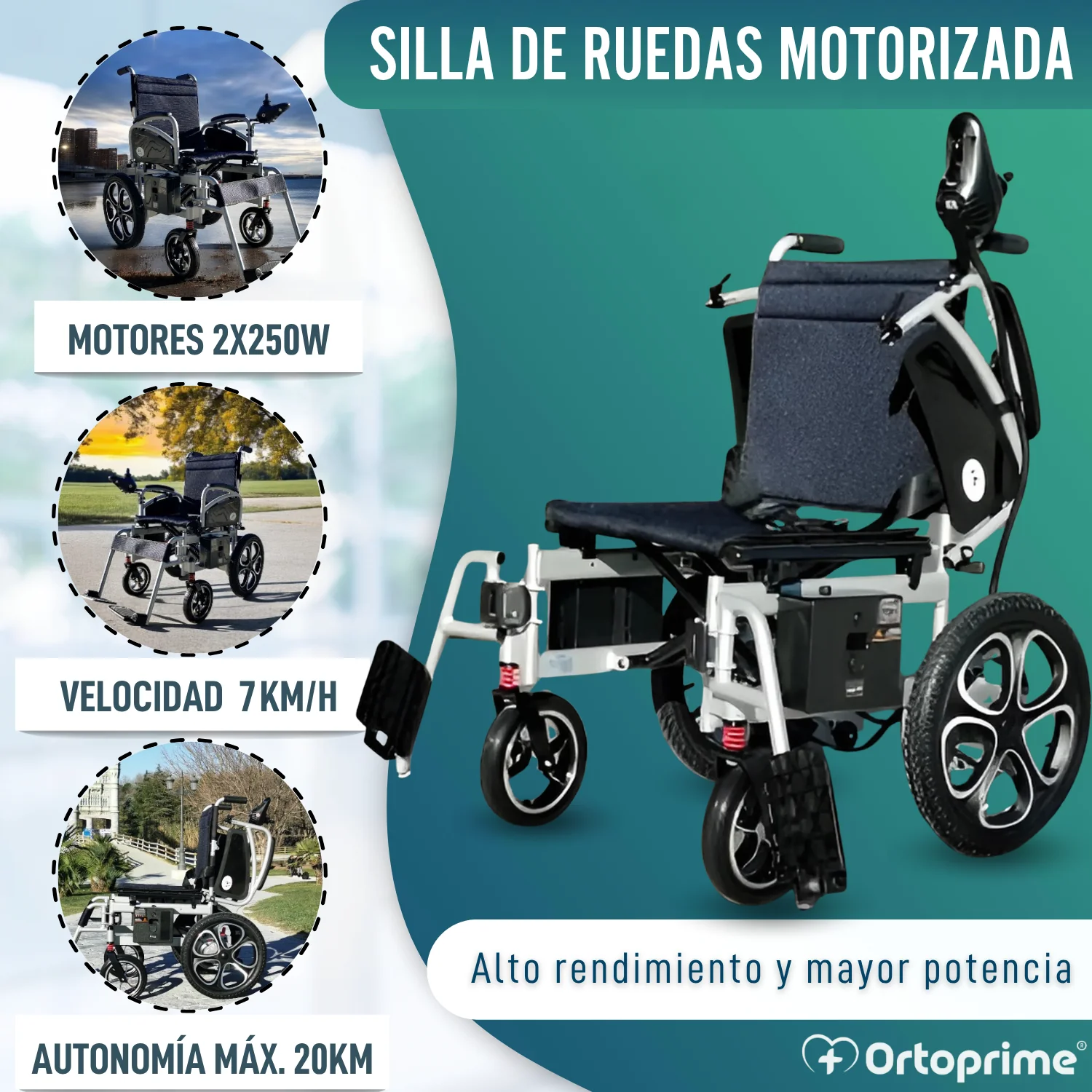 Silla Eléctrica Plegable con Baterías de Gel | 5 Velocidades - Image 3