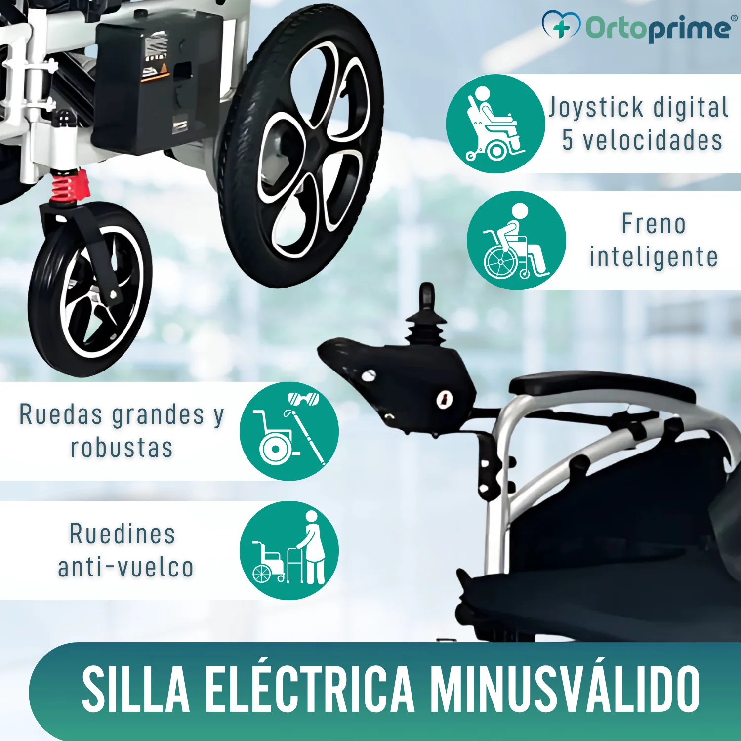 Silla Eléctrica Plegable con Baterías de Gel | 5 Velocidades - Image 4