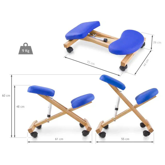 Silla Ergonómica Rodillas Regulable en Altura | Con Ruedas - Image 9