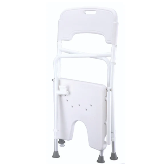 Silla para Baño con Respaldo y Reposabrazos Plegable - Image 4