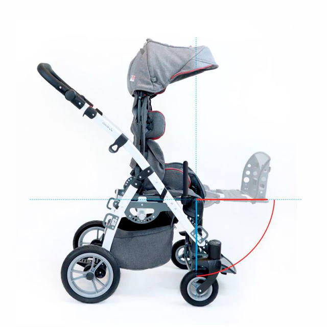 Silla Rueda Infantil Plegable Basculable Adaptable a Crecimiento - Image 4