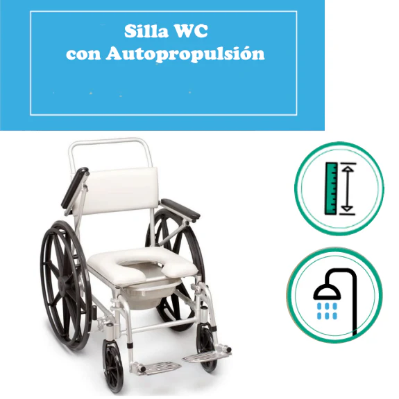 Silla WC de Ducha con Autopropulsión | Movilidad Reducida - Image 2