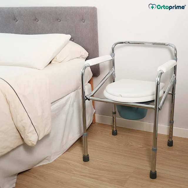 Silla WC Portátil con Orinal Plegable | Regulable en Altura - Image 6