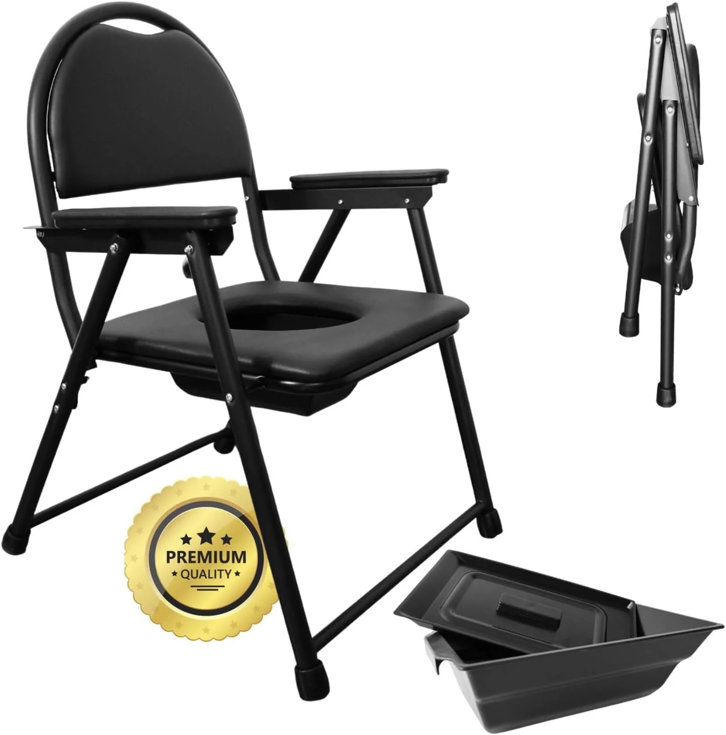 Silla WC Personas Mayores Plegable | Silla Inodoro Portátil