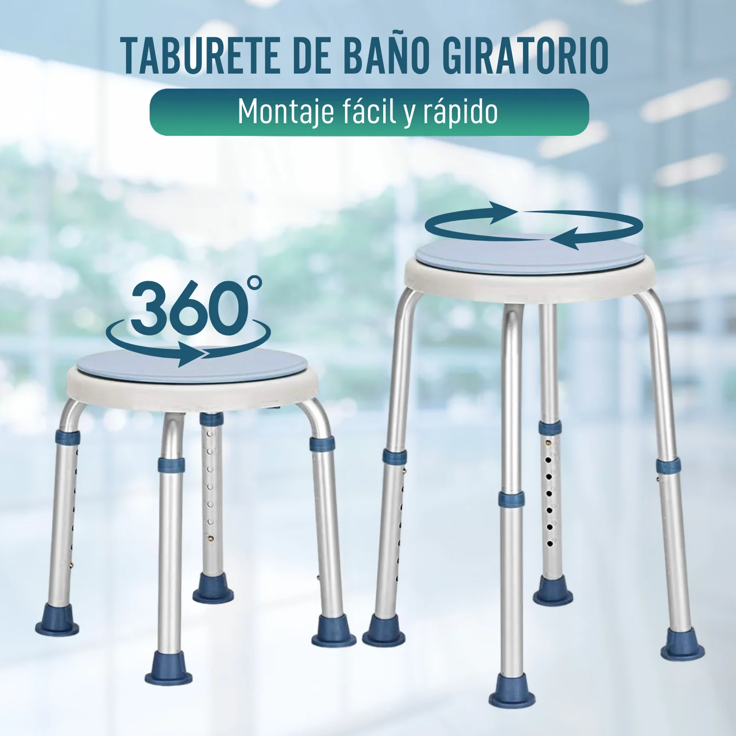 Taburete de Baño Giratorio - Image 7