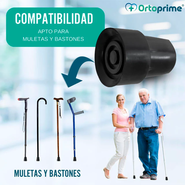 Taco de Muleta Bastón Contera Antideslizante | 2 Unidades - Image 3