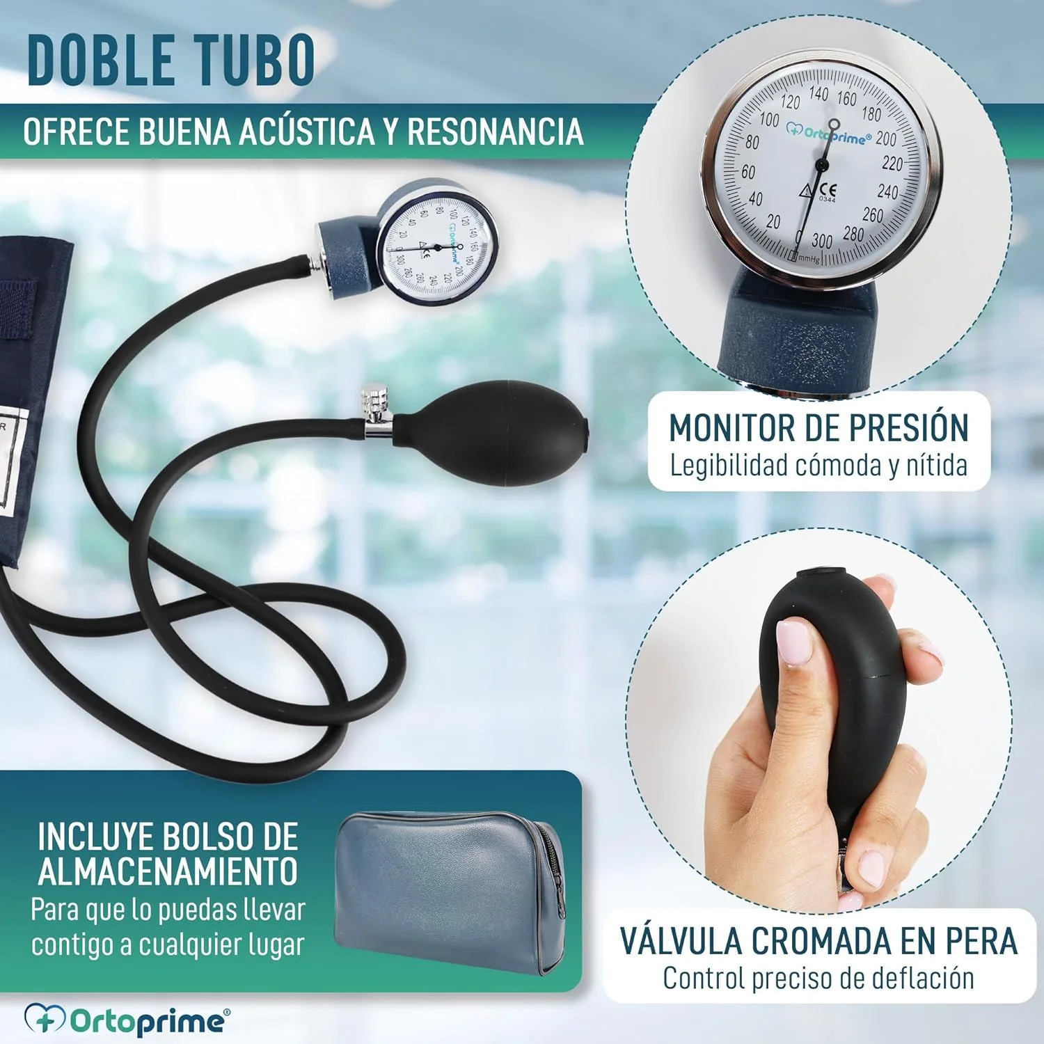 Tensiómetro de Brazo Manual Profesional Esfigmomanómetro - Image 6