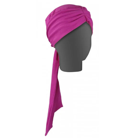 Turbante Pañuelo Oncológico Drapeado Liso | Escoge tu Color - Image 3
