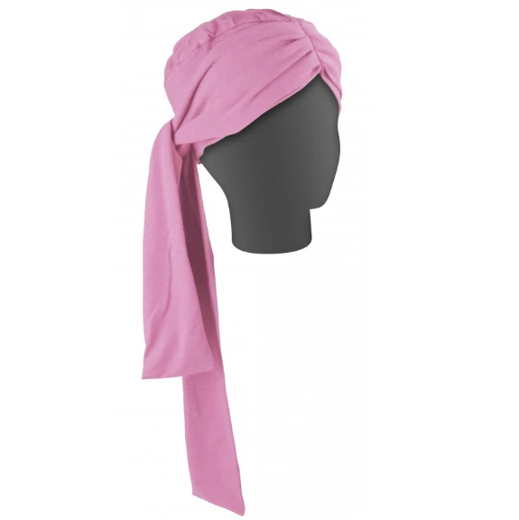 Turbante Pañuelo Oncológico Drapeado Largo | Colores Diversos - Image 3