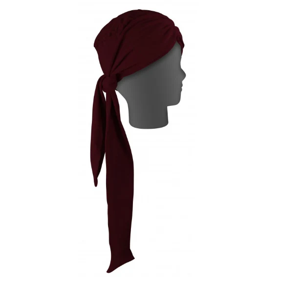 Turbante Pañuelo Oncológico Drapeado Largo | Colores Diversos - Image 5