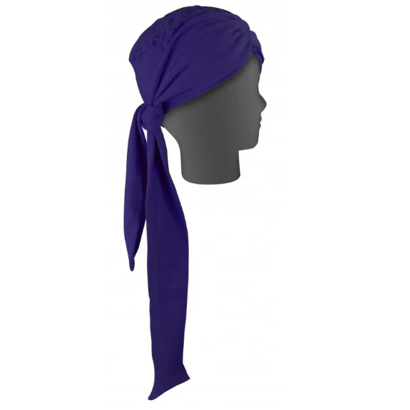 Turbante Pañuelo Oncológico Drapeado Largo | Colores Diversos - Image 6