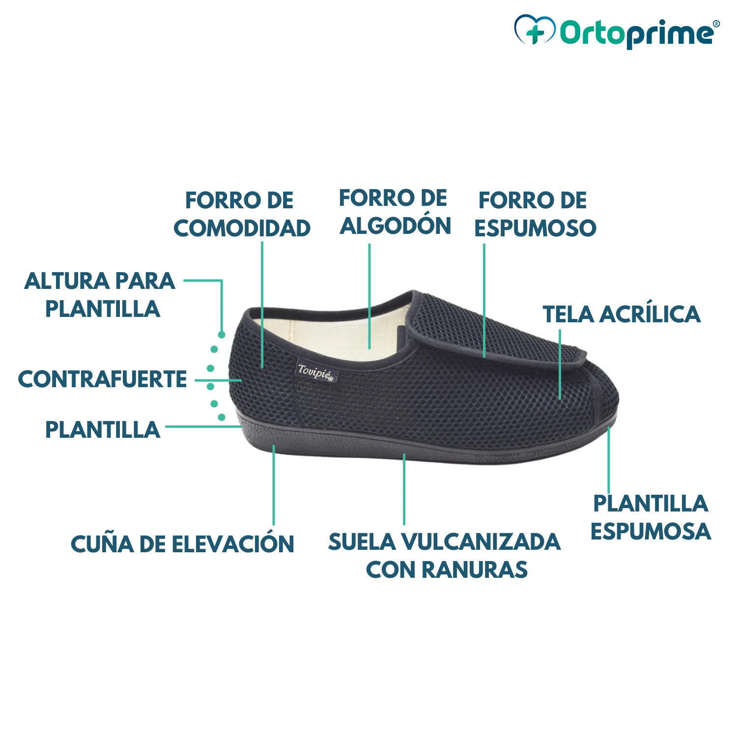 Zapato Velcro Exclusivo para Pies Anchos Confort - Image 9