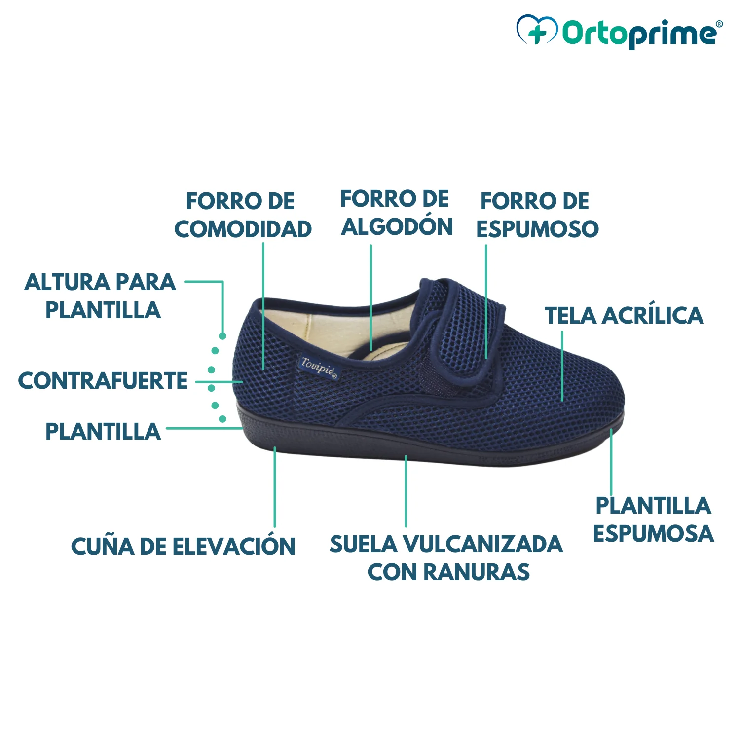Zapato Ortopédico Premium con Velcro de Señora - Image 9