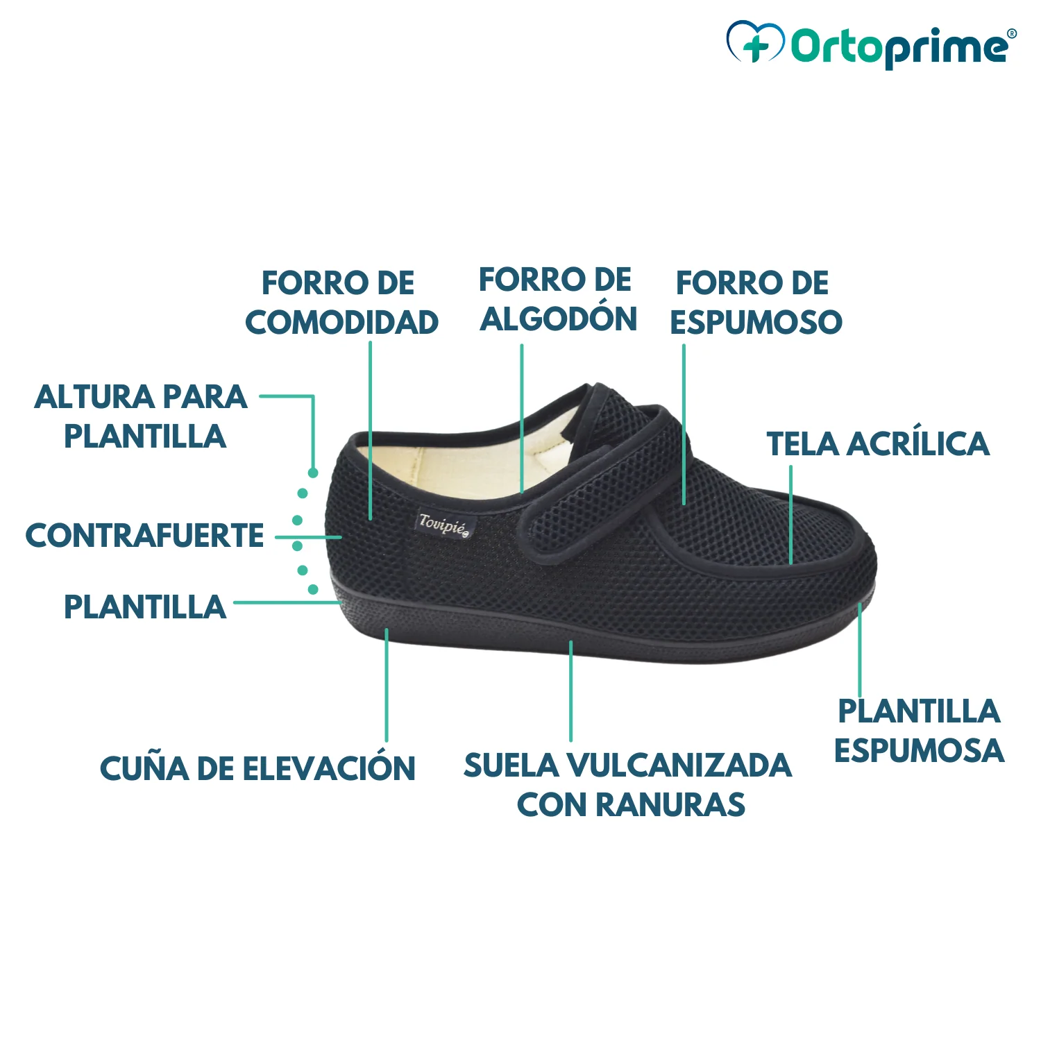 Zapato Ortopédico Luxury con Velcro - Image 9