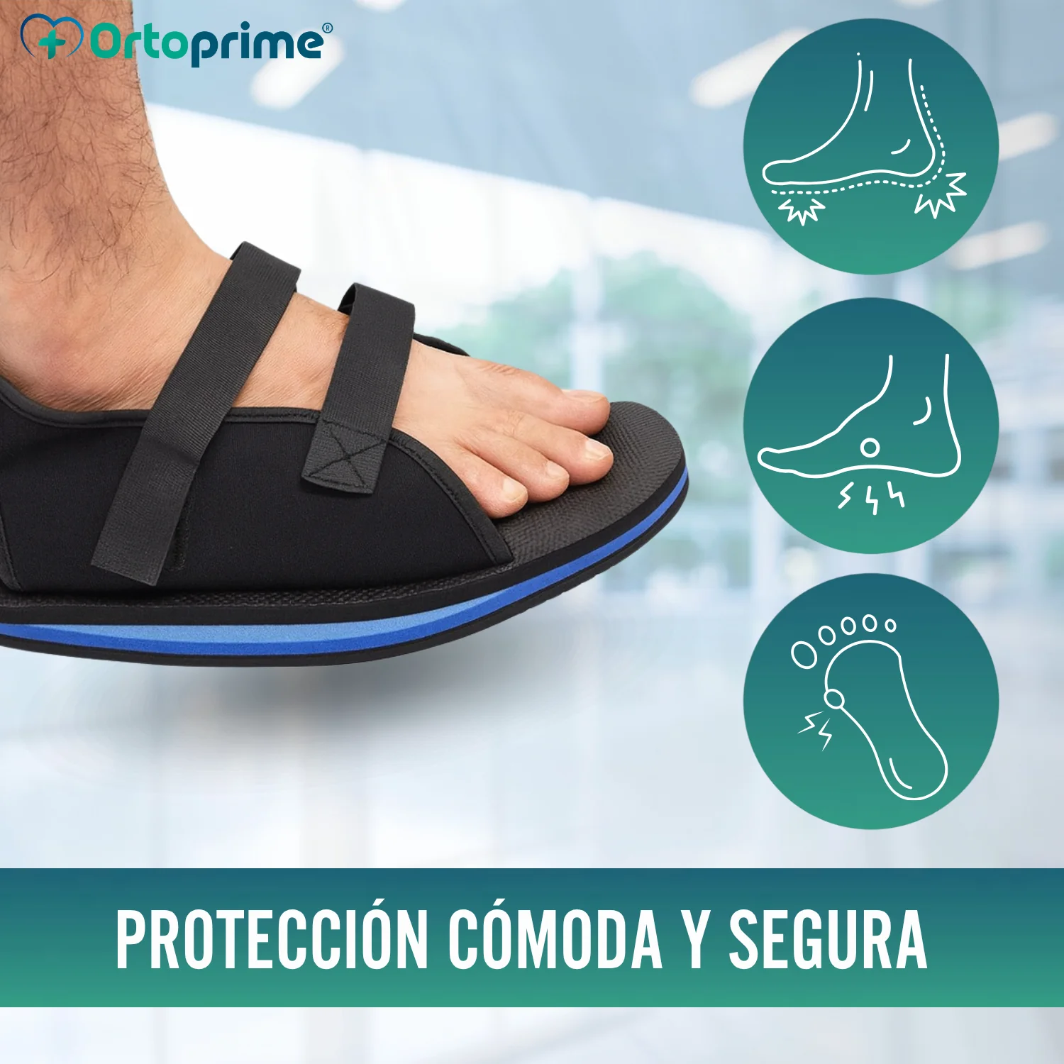 Zapato Postoperatorio Bilateral | Calzado Ortopédico Suela Semirrígida - Image 7