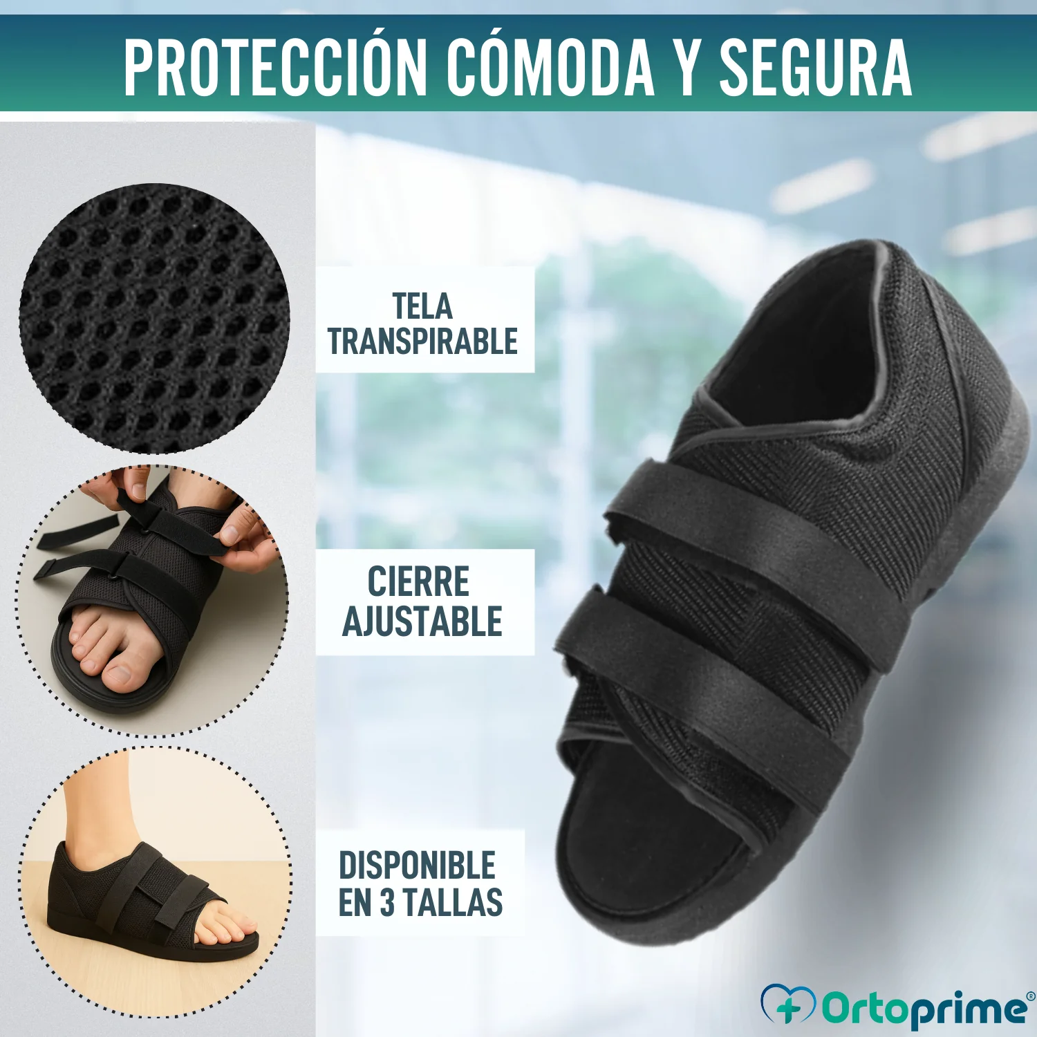 Zapato Postquirúrgico Suela Plana | Calzado Horma Bilateral - Image 3