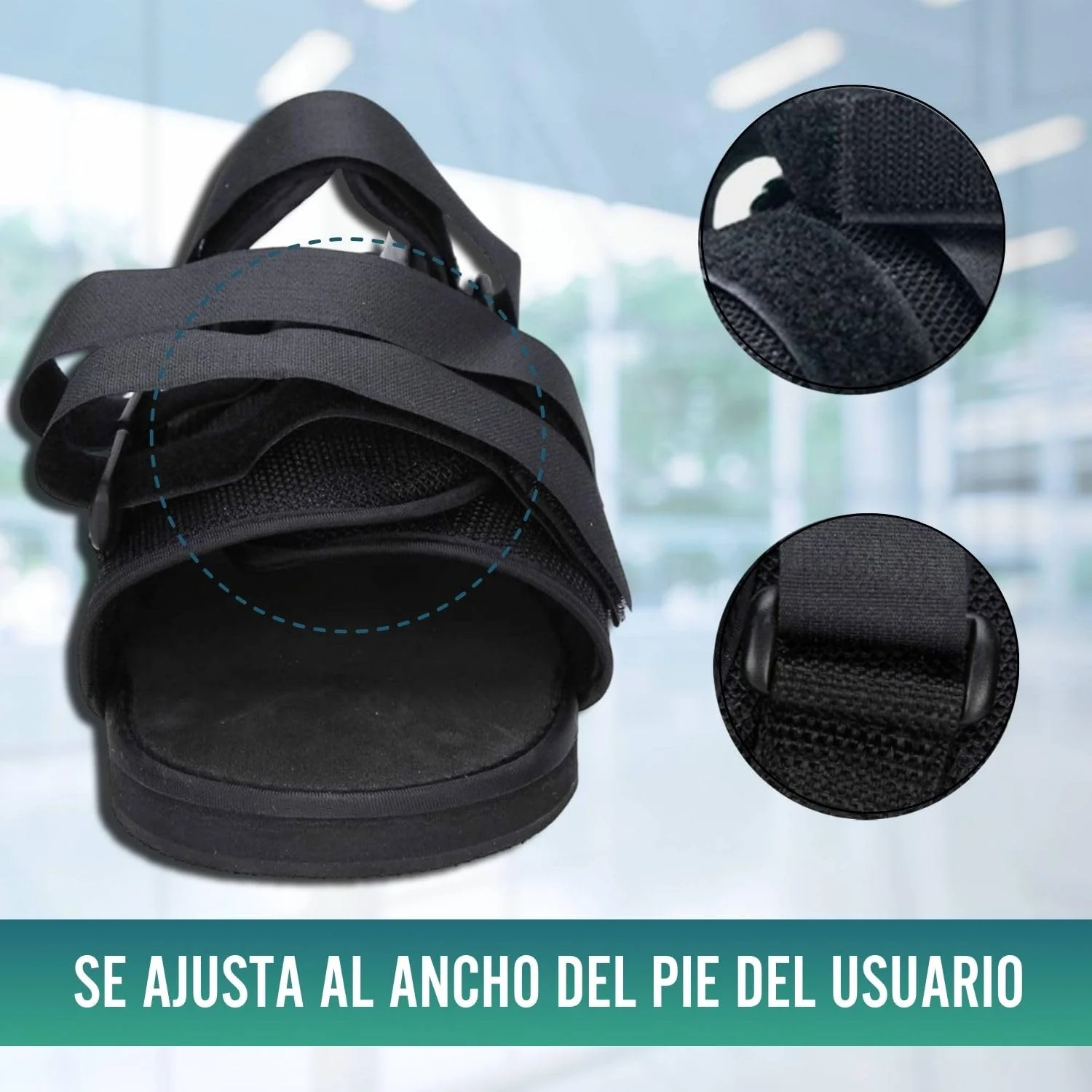 Zapato Postquirúrgico Bilateral Ajustable con Velcro | 3 Tallas - Image 2