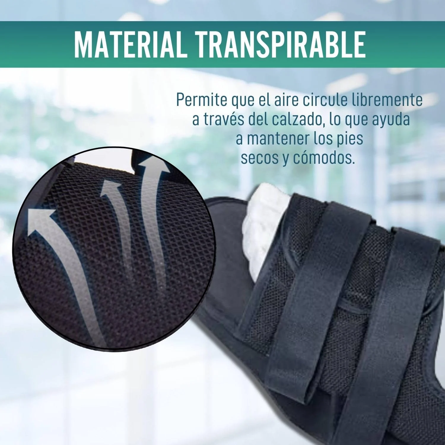 Zapato Postquirúrgico Bilateral Ajustable con Velcro | 3 Tallas - Image 3