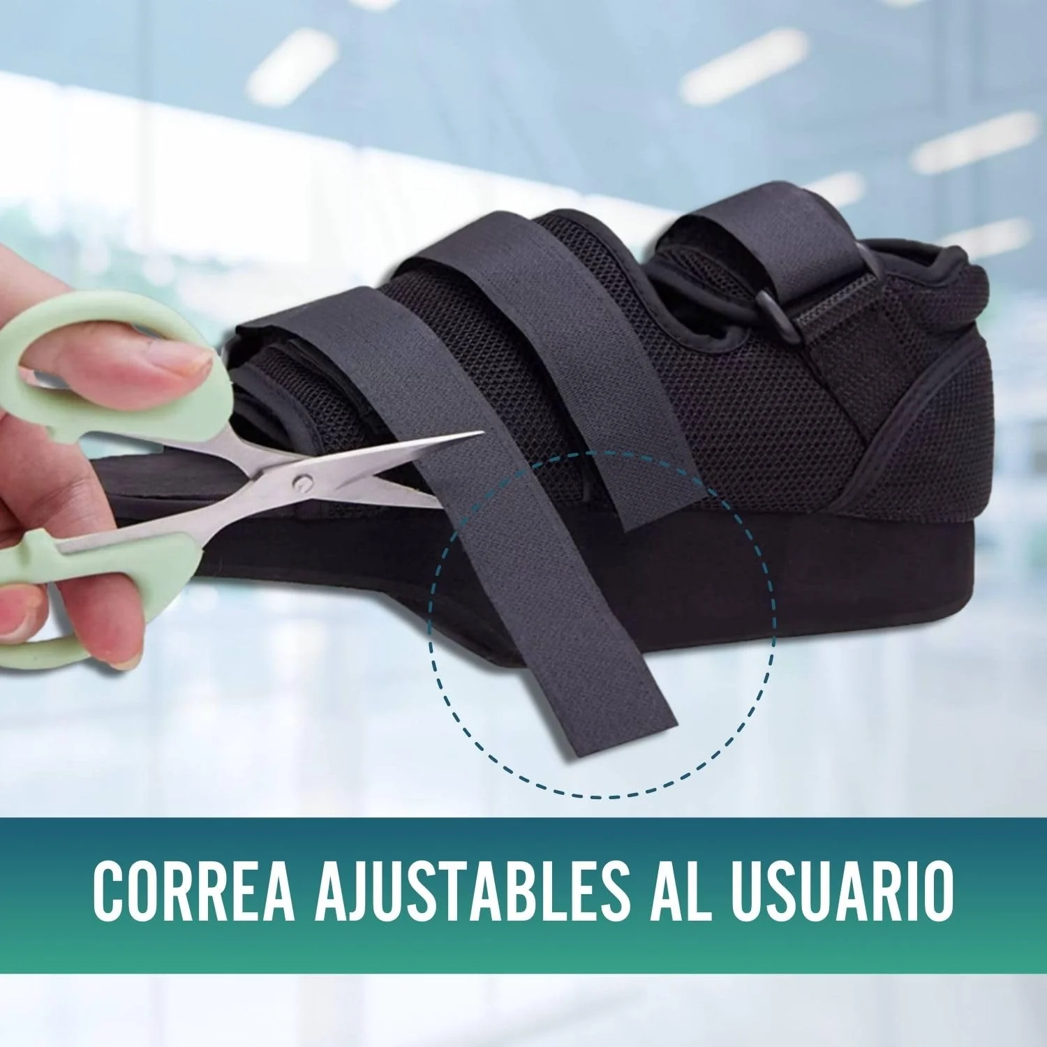Zapato Postquirúrgico Bilateral Ajustable con Velcro | 3 Tallas - Image 6